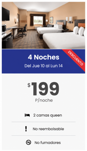 Habitación - 4 noches ( Jue 10 al Lun 14)