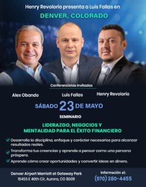 Seminario Liderazgo, Negociación y Mentalidad para el Éxito Financiero, Dever-Colorado